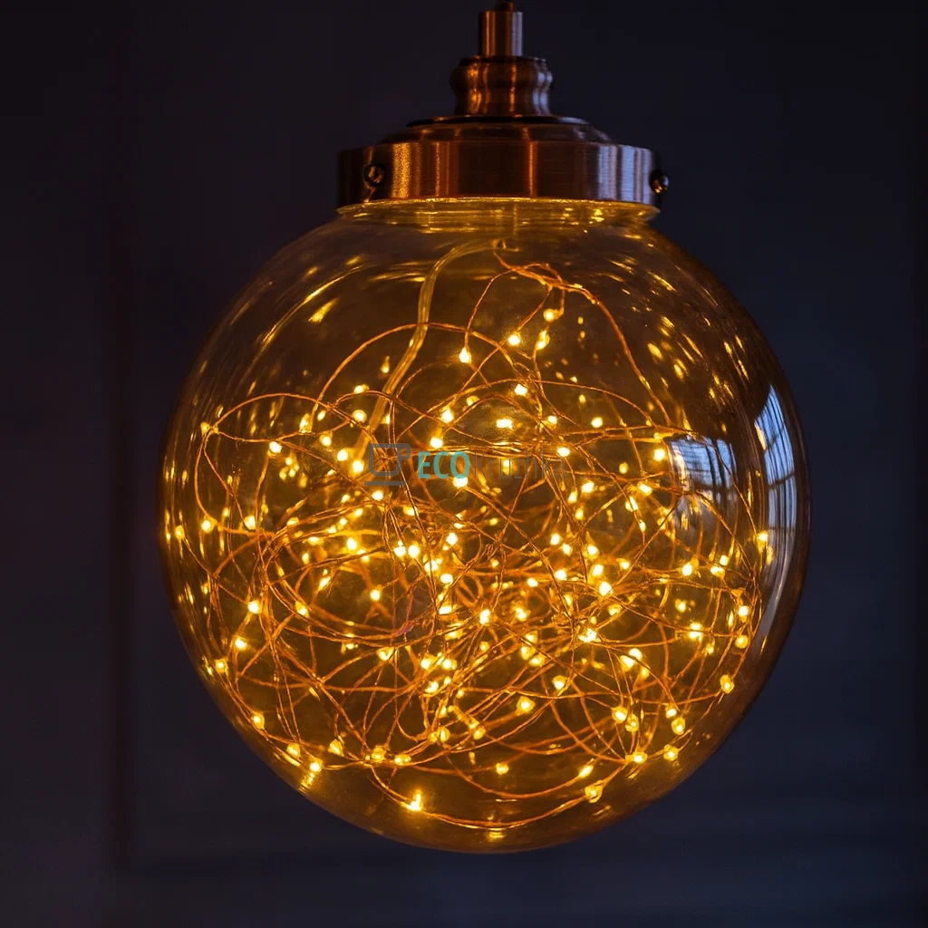 Декоративний шар 23 см з LED-гірляндою (300 LED, теплий білий, постійне світіння) всередині 830-319 Декоративний шар 23 см з LED-гірляндою (300 LED, теплий білий, постійне світіння) всередині 830-319