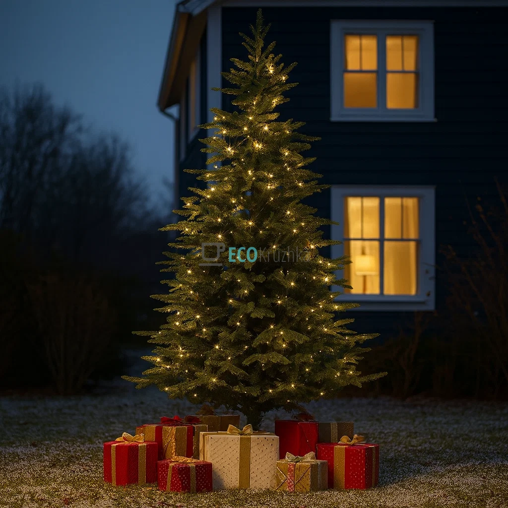 Штучна ялинка "Аврора" 228 см, 3024 гілки, 600 LED вогнів, тепле біле світло, пишна новорічна ялинка преміум класу 840-238 Штучна ялинка "Аврора" 228 см, 3024 гілки, 600 LED вогнів, тепле біле світло, пишна новорічна ялинка преміум класу 840-238