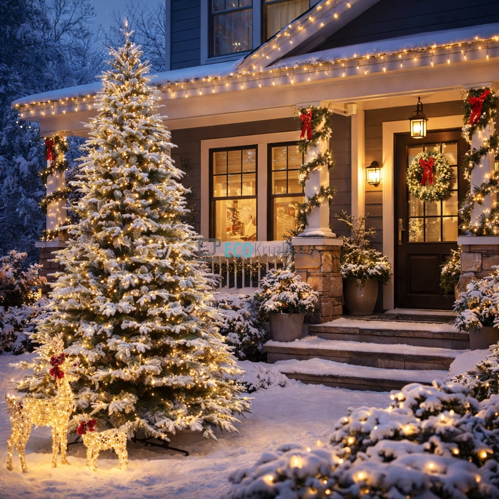 Штучна ялинка "Лібера" 275 см, 3268 гілок, 850 LED вогнів, тепле біле світло, велика новорічна ялинка преміум класу 840-241