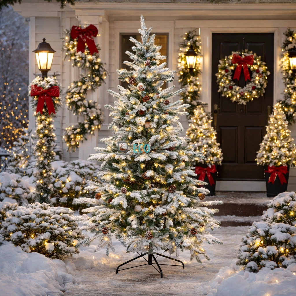 Штучна ялинка "Престиж" із шишками 182 см, 1147 гілок, 300 LED вогнів, тепле біле світло, пишна новорічна ялинка 840-244