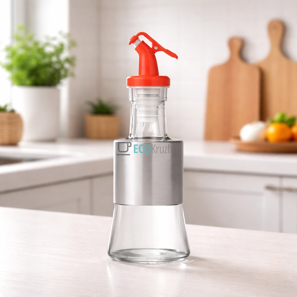 Диспенсер для Олії із нержавіючим покриттям Помаранчевий 200 мл FRU-121