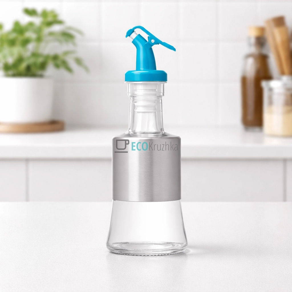 Диспенсер для Олії із нержавіючим покриттям Блакитний 200 мл FRU-121