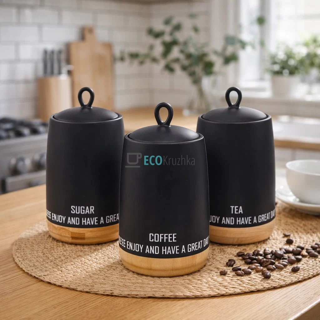 Набір для спецій 750 мл з 3 предметів "Eco style" Maestro MR-20029-03CS