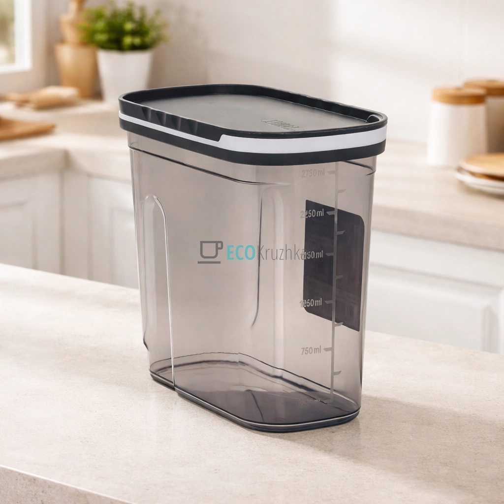 Ємність для сипких Poli Слайдер герметична 3 л FOLY LIFE (BNM-2333)