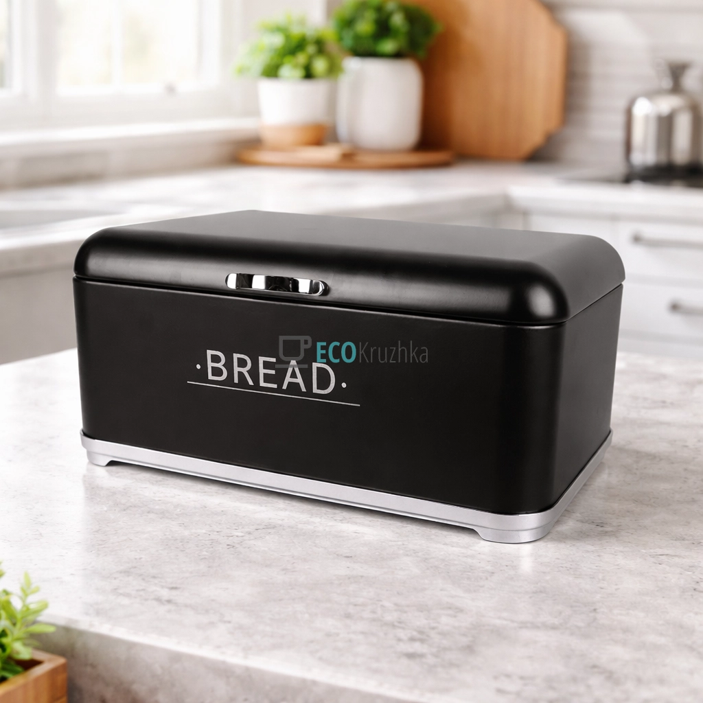 Хлібниця Bread Maestro (345х250х165) Чорна MR-1677-AR-bl