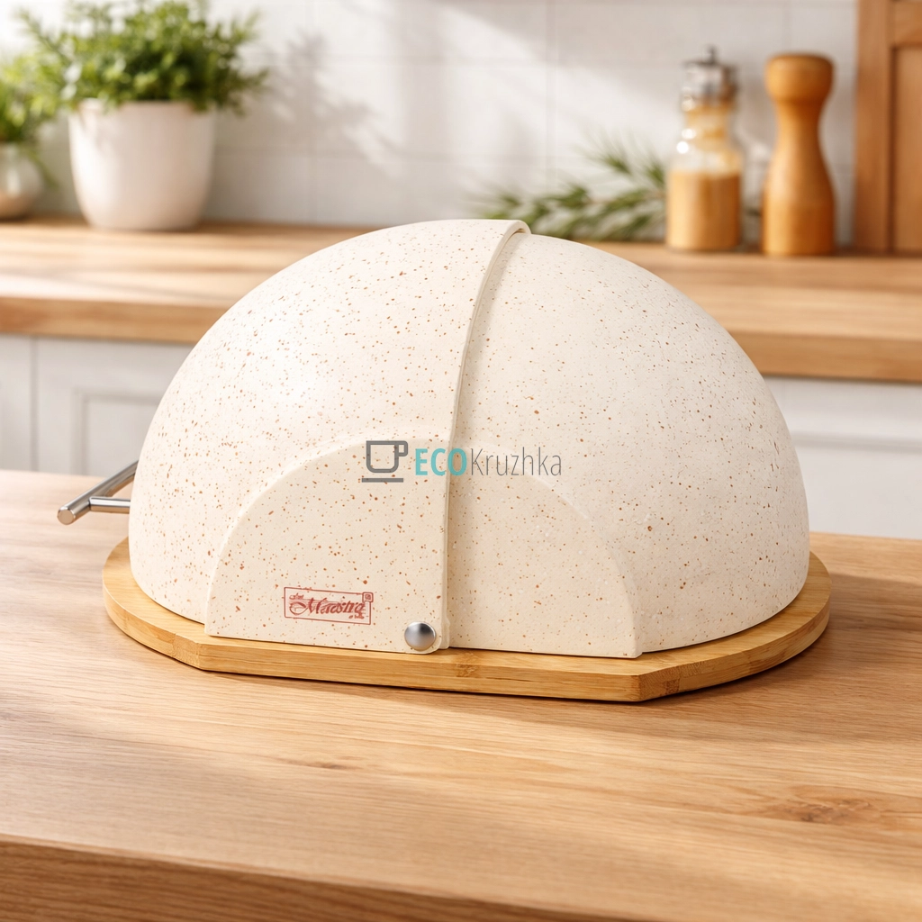 Хлібниця Maestro з деревяною основою та відкидной кришкою 37×21,5×39,5 см Бежева MR-1678G-BEIGE Хлібниця Maestro з деревяною основою та відкидной кришкою 37×21,5×39,5 см Бежева MR-1678G-BEIGE