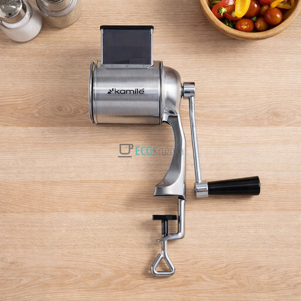 Механічна тертка з нержавіючої сталі 4 в 1 KM-6512