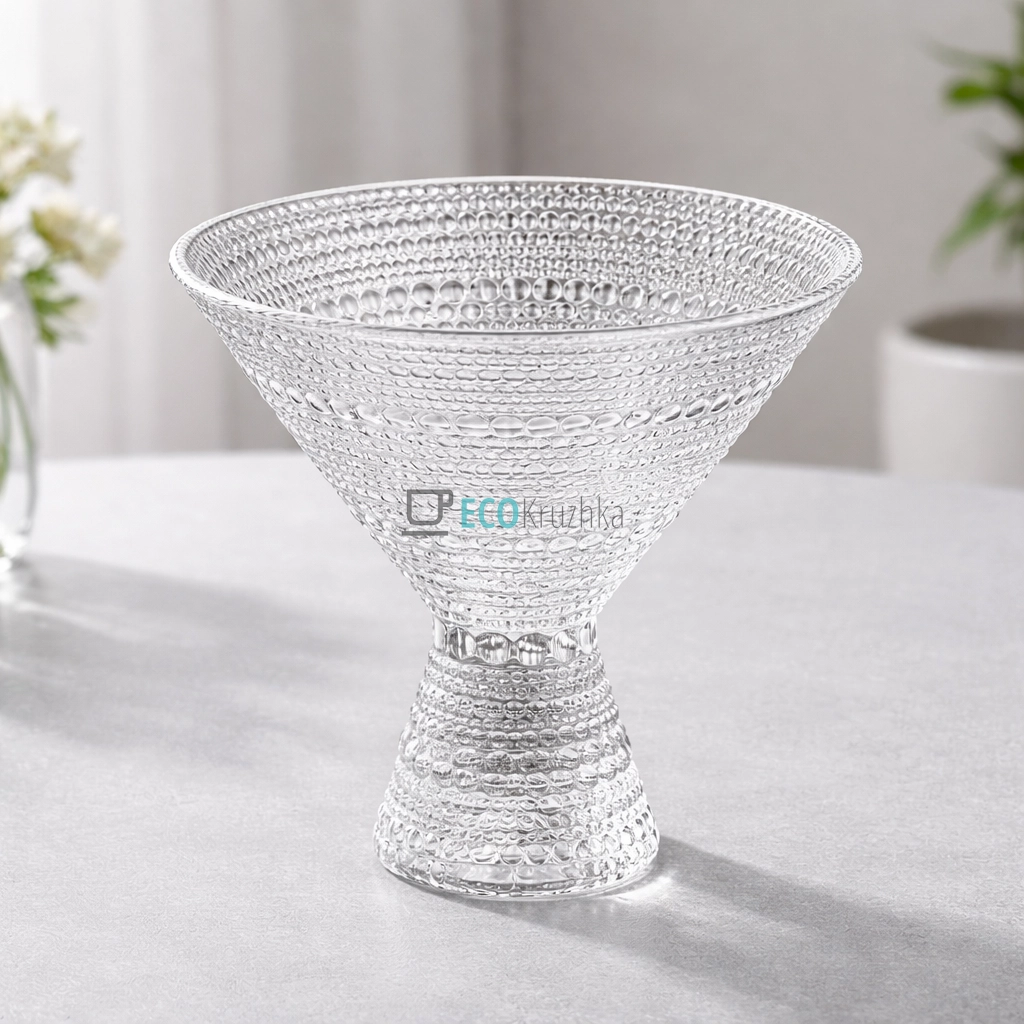 Креманка Ardesto Verbena, 12.8см, скло, прозорий (AR5026)