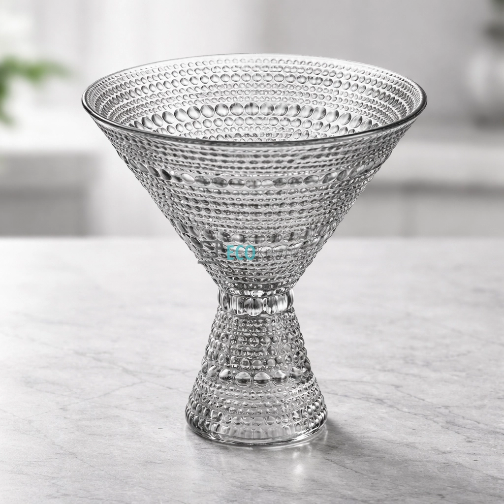 Креманка Ardesto Verbena, 12.8см, скло, сірий (AR5032)