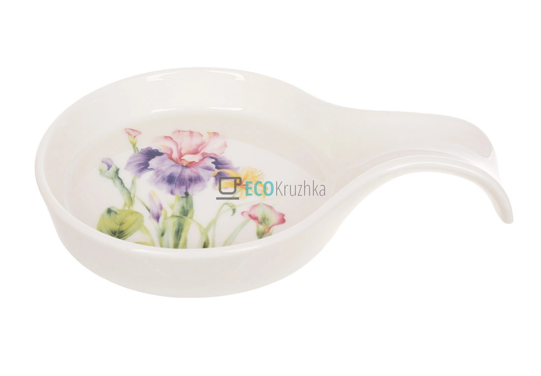 Порцелянова підставка під ложку 18 х 12 см Iris (K252) Порцелянова підставка під ложку 18 х 12 см Iris (K252)