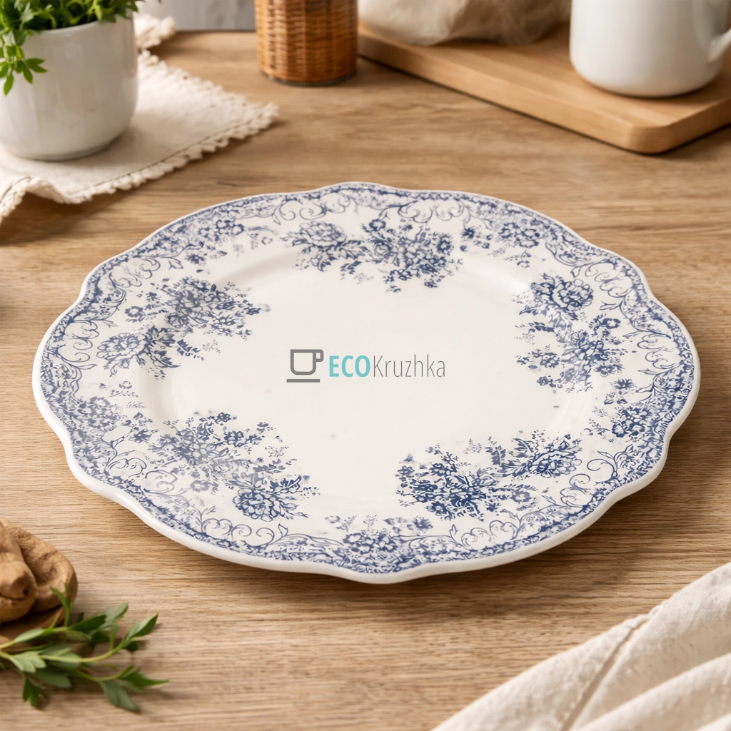 Порцелянова десертна тарілка 19 см Англійська троянда (K121) Порцелянова десертна тарілка 19 см Англійська троянда (K121)