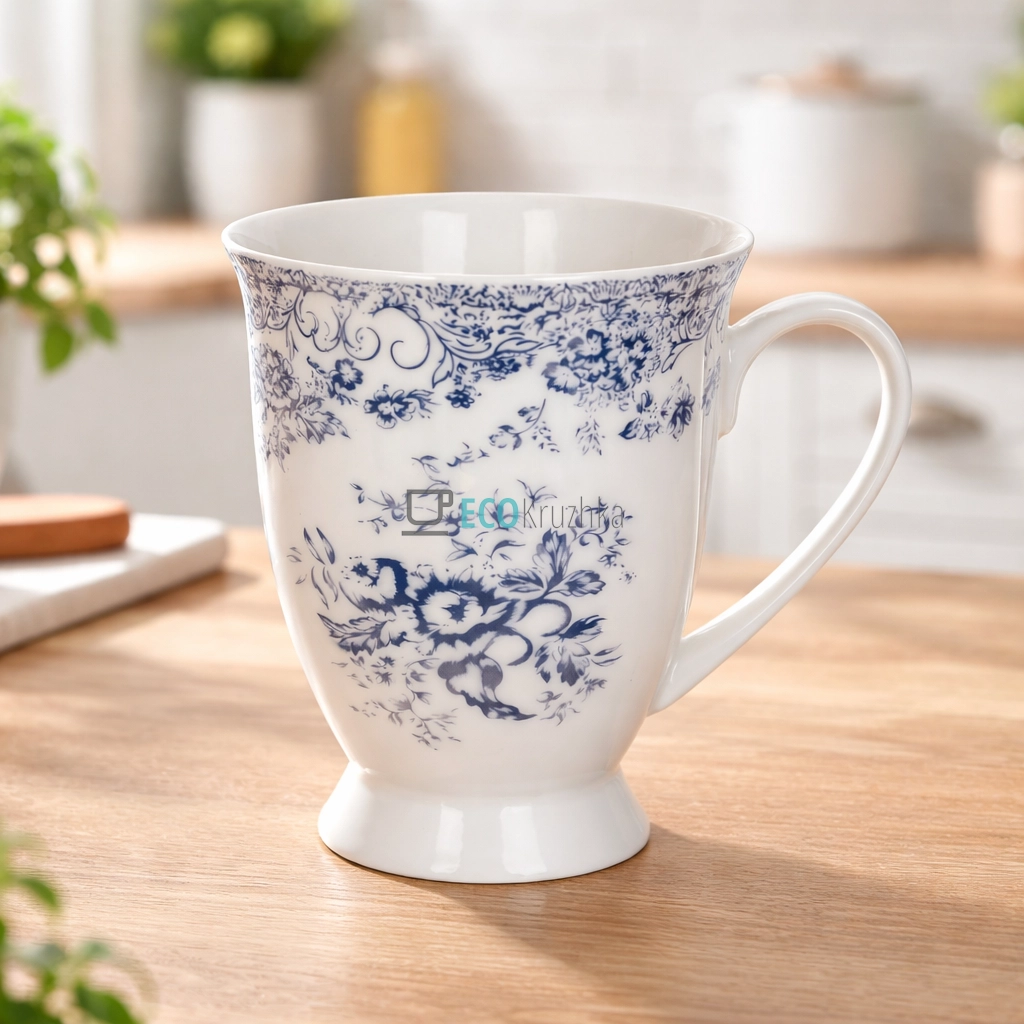 Порцелянова кружка для чаю 320 мл Англійська троянда (K192)