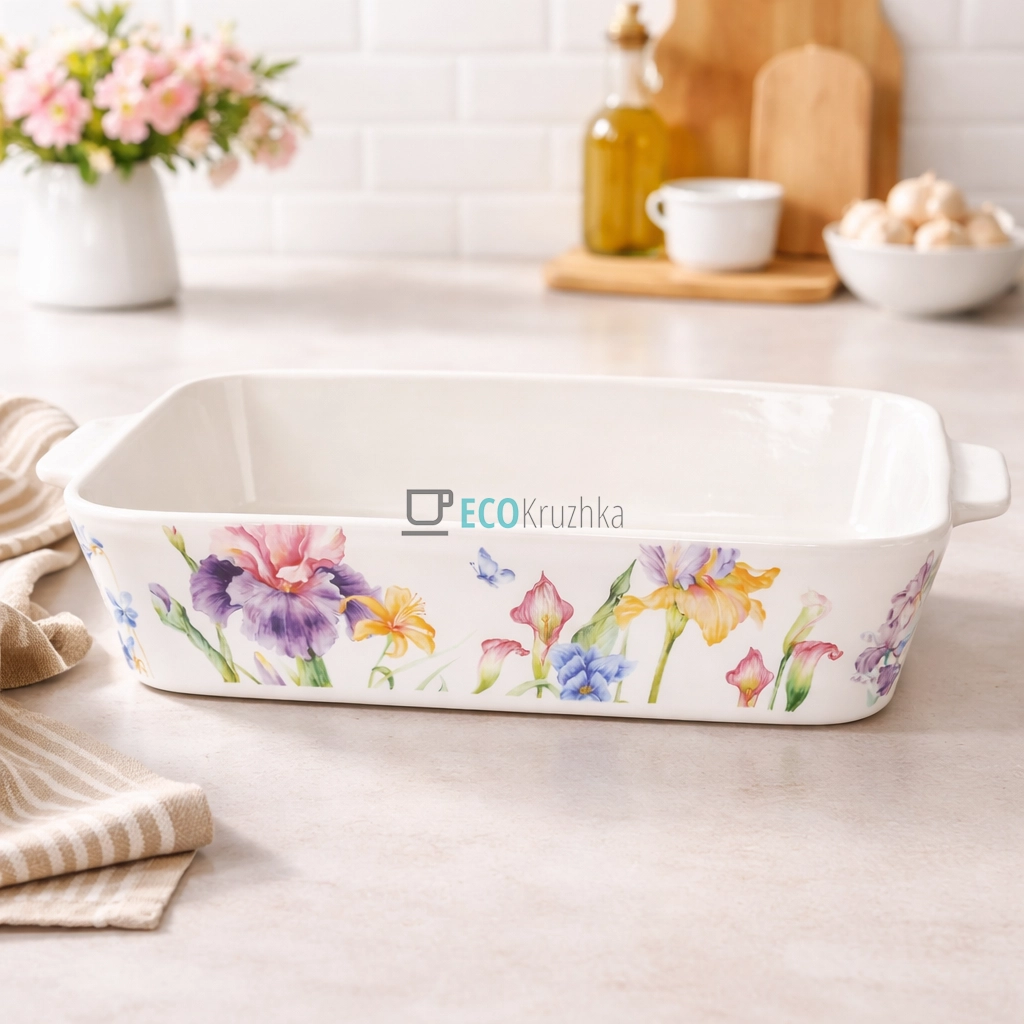 Порцелянова форма для запікання в духовці 34 х 21 см Iris (K270)