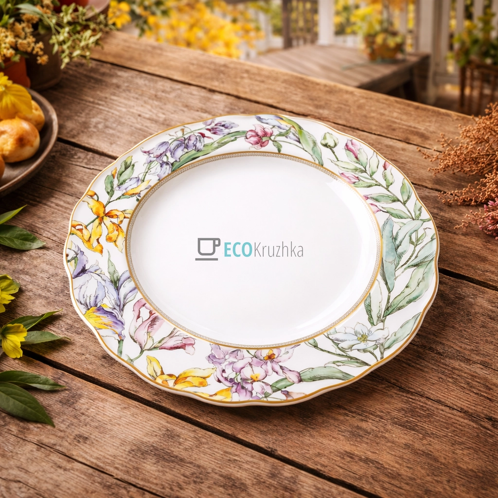 Порцелянова тарілка 26 см Wisteria Garden (498-335)