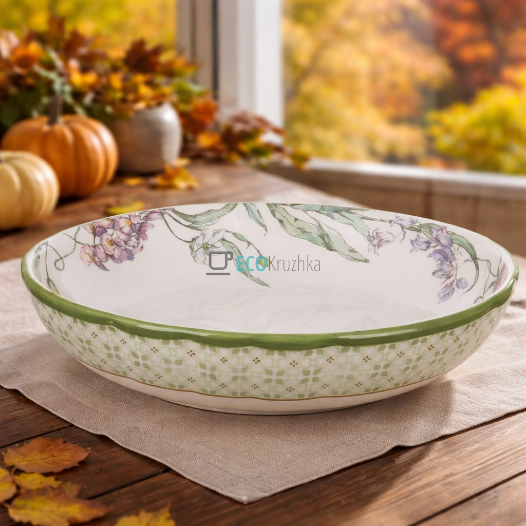 Салатниця фарфорова 900 мл Wisteria Garden (498-338) Салатниця фарфорова 900 мл Wisteria Garden (498-338)