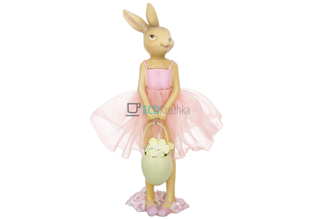 Декоративна фігурка Леді Кролиця 25 см рожевий (838-533)