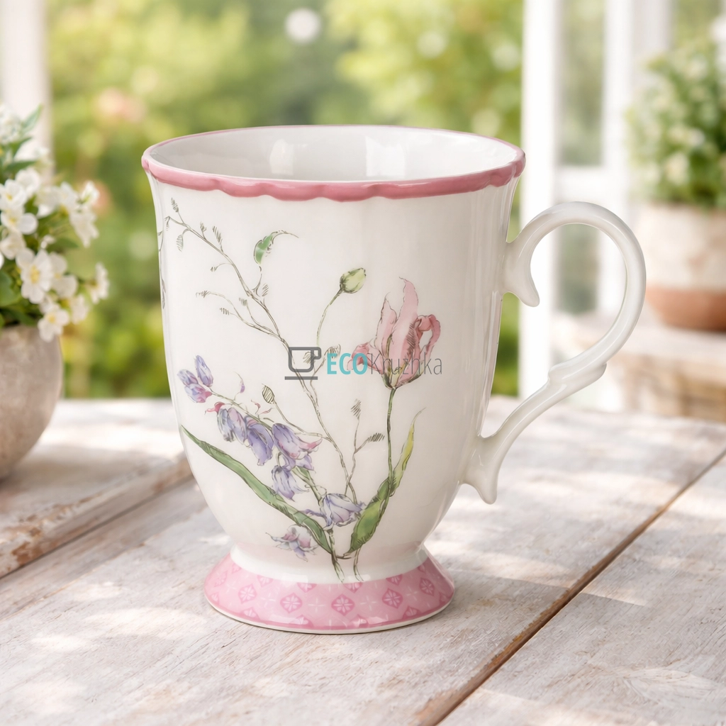 Порцелянова чашка для кави та чаю Wisteria Garden 380 мл (498-333)