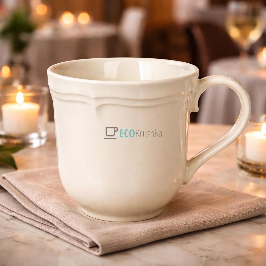 Порцелянова чашка 350 мл Provence Beige (159-009) Порцелянова чашка 350 мл Provence Beige (159-009)