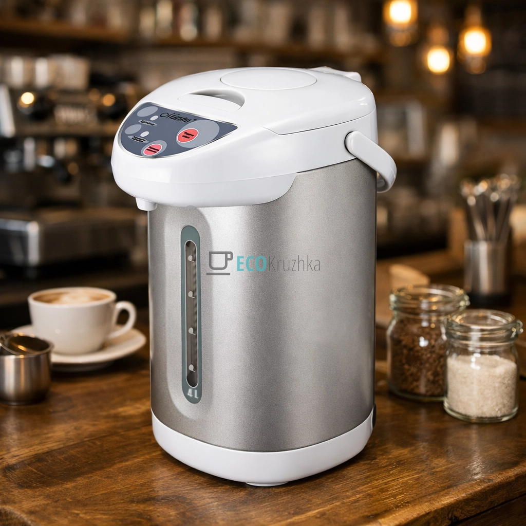 Термопот із помпою та нержавіючою колбою 4 л 750 Вт Maestro MR-084 Термопот із помпою та нержавіючою колбою 4 л 750 Вт Maestro MR-084