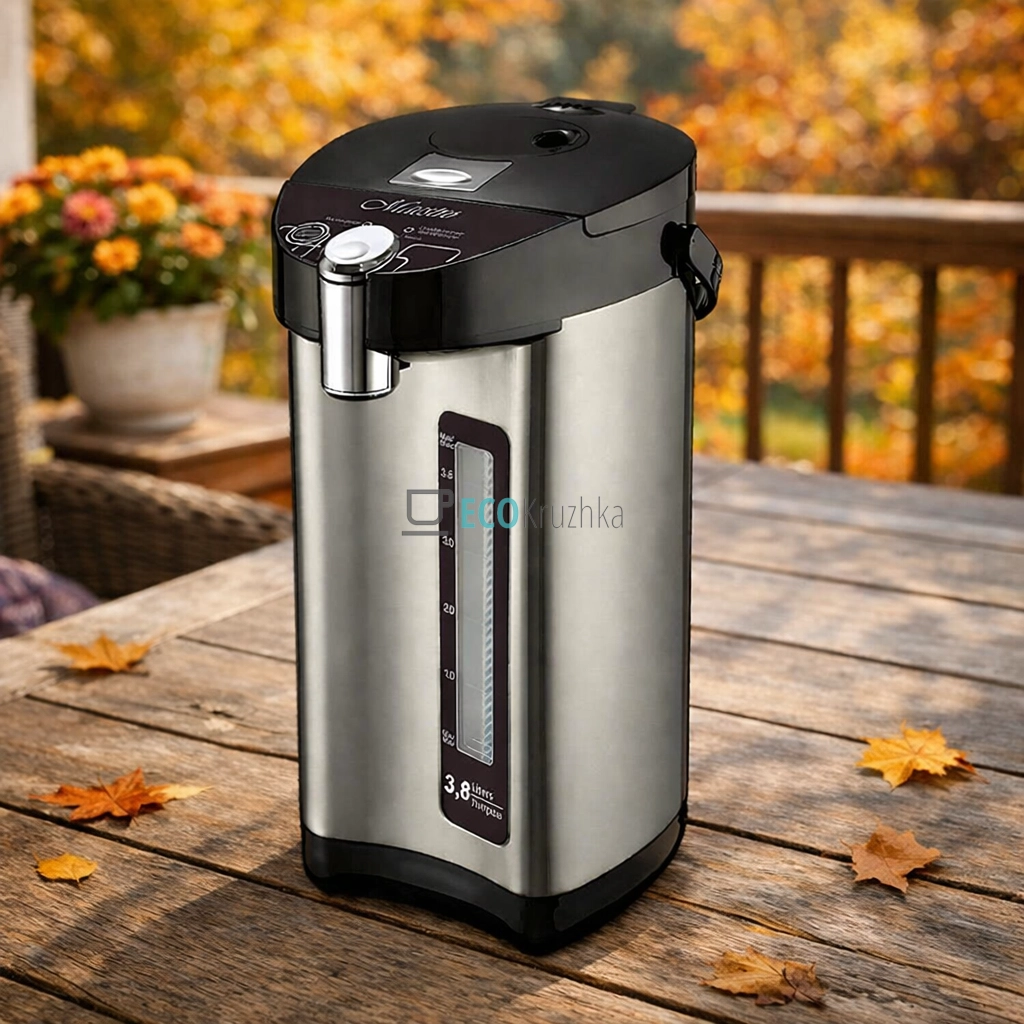 Термопот із помпою та нержавіючою колбою 3.8 л 750 Вт Maestro MR-081