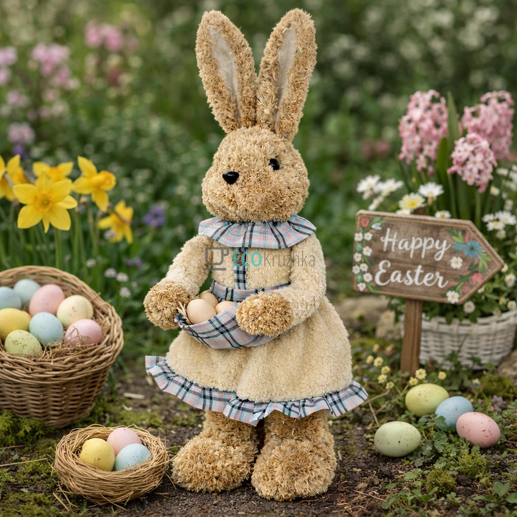 Великодня декоративна фігура Зайчик 52 см (NY27-928) Великодня декоративна фігура Зайчик 52 см (NY27-928)