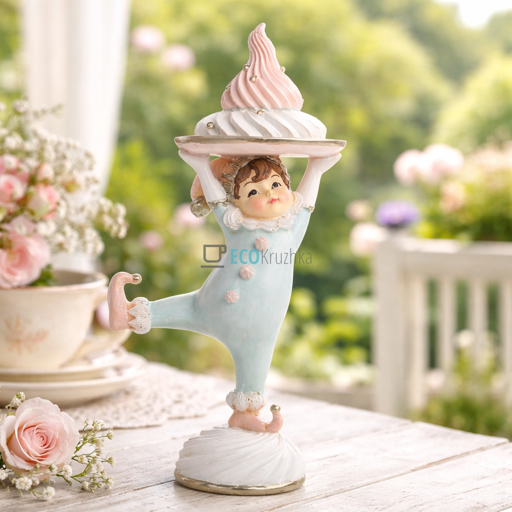 Декоративна статуетка Арлекін 21.5 см блакитний (838-525) Декоративна статуетка Арлекін 21.5 см блакитний (838-525)