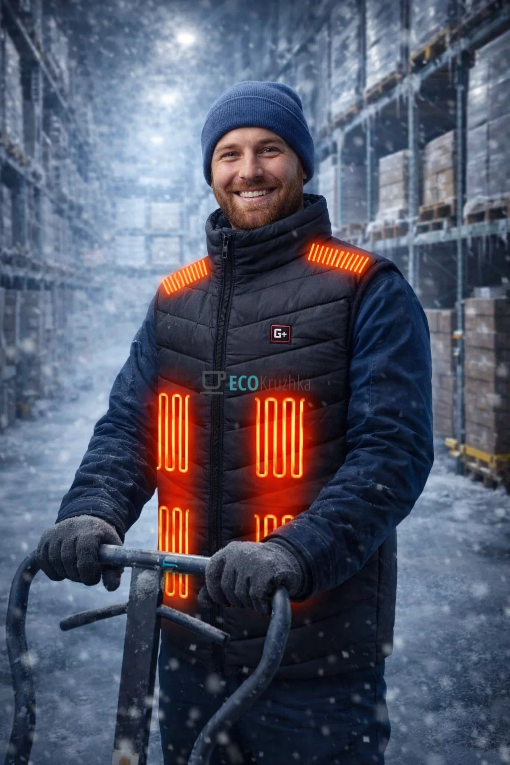 Електричний жилет з підігрівом USB XL (JU-5552)