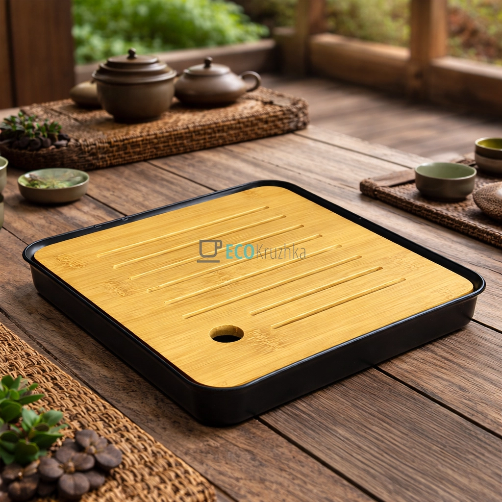 Чабань для чайної церемонії 20.4 х 3.5 см “Лілінг" чорний (TT2519)