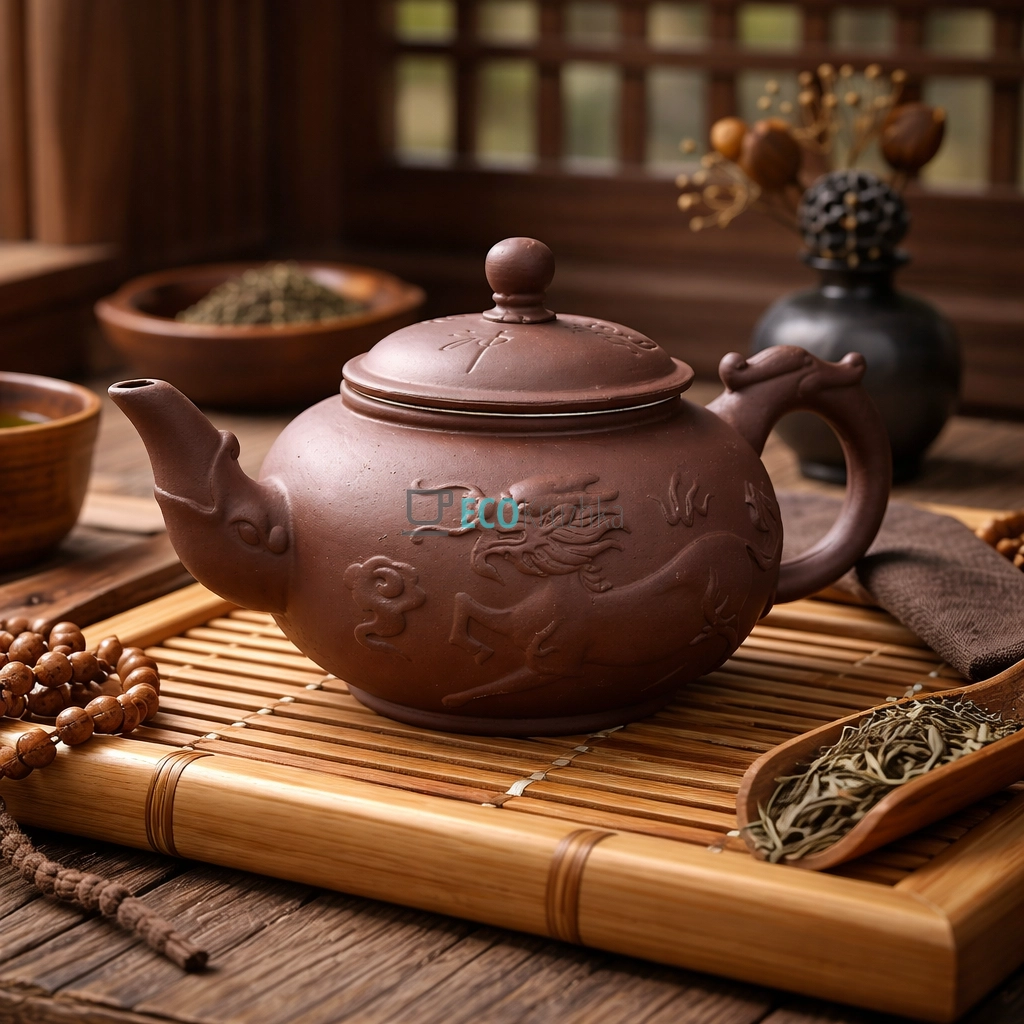 Глиняний чайник 550 мл “Цилінь” (T2569)