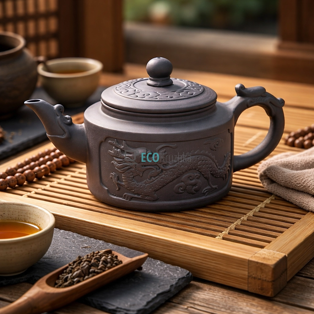 Глиняний чайник 360 мл “Тянь-Лун” темний (T2562-1) Глиняний чайник 360 мл “Тянь-Лун” темний (T2562-1)