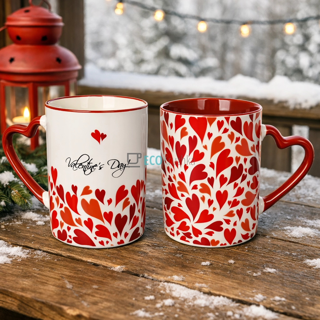 Набір чашок 2 шт Valentine 450 мл (577-580) Набір чашок 2 шт Valentine 450 мл (577-580)