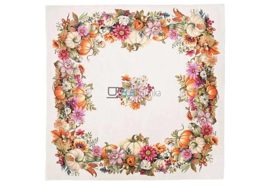 Скатертина гобеленова на стіл Гарбуз 97 х 100 см (1359NA-100RUNNER)