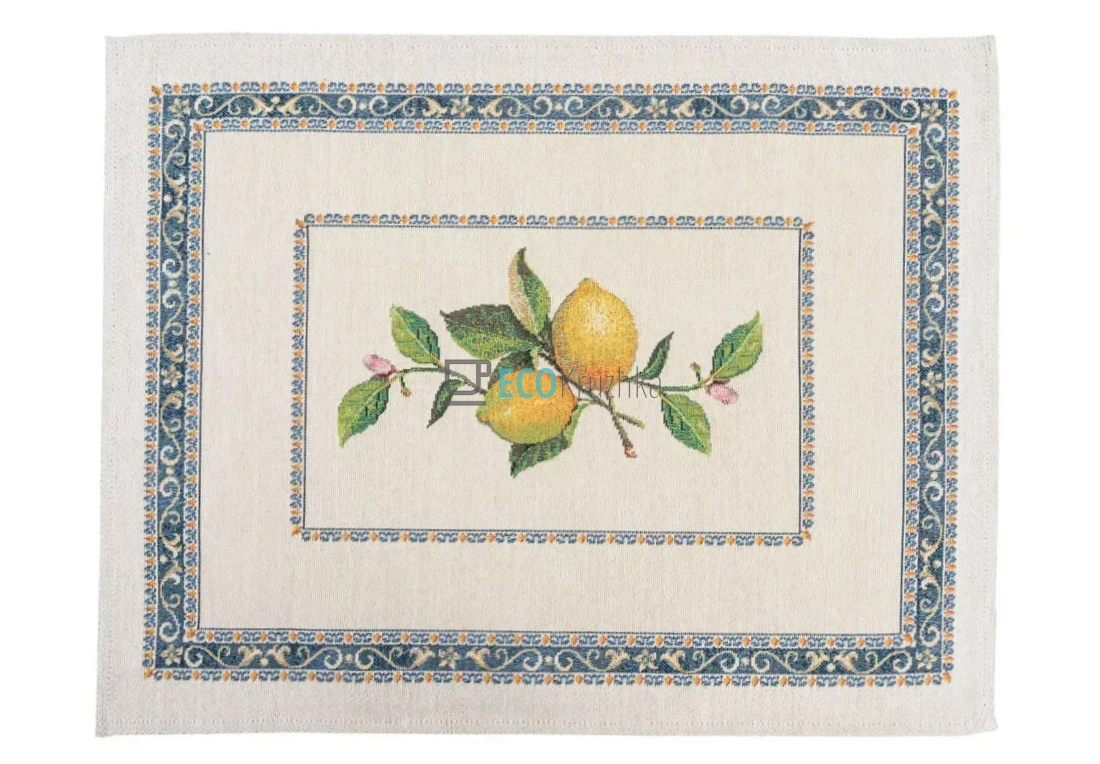 Гобеленова серветка на стіл Лимони 37 х 49 см (003-49LIMA)