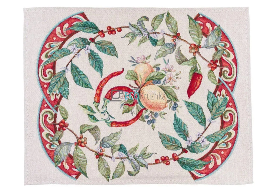 Гобеленова серветка на стіл Лимони з перцем Чилі 37 х 49 см (1333-49RUNNER)