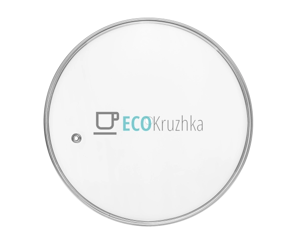 Кришка скляна з нержавіючим обідком без ручки 18 см FRU- ...
