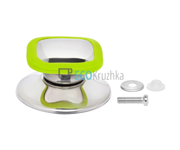 Ручка нержавіюча з силіконовим обідком для кришки Салато ...