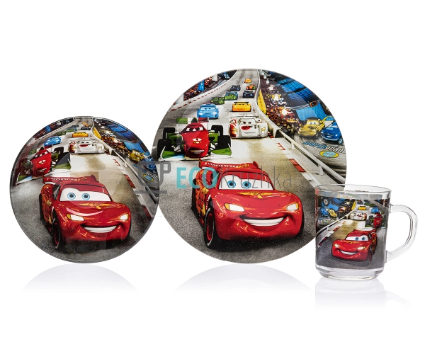 Набір скляного посуду для дітей Маквин Metr + Original E ...