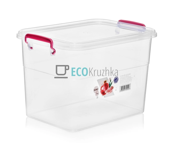 Контейнер харчовий із ручками та кришкою 7 л 20.4*28.5*20 см NP-63