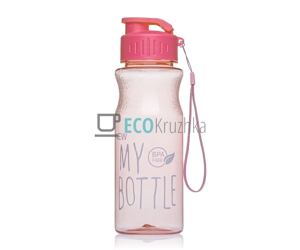 Пляшка для води My bottle 550 мл Рожевий EK14328 Пляшка для води My bottle 550 мл Рожевий EK14328
