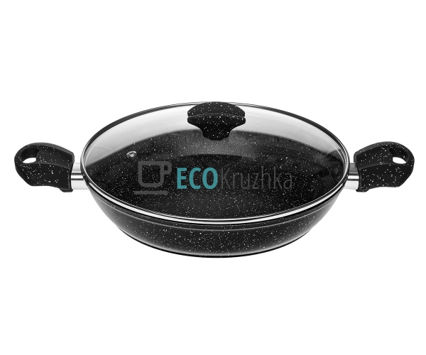 Сотейник Edenberg 22 см алюмінієвий з антипригарним марм ... Сотейник Edenberg 22 см алюмінієвий з антипригарним марм ...