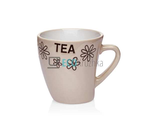 Чашка 190 мл Фарфор TEA Бежевий EK14344 Чашка 190 мл Фарфор TEA Бежевий EK14344