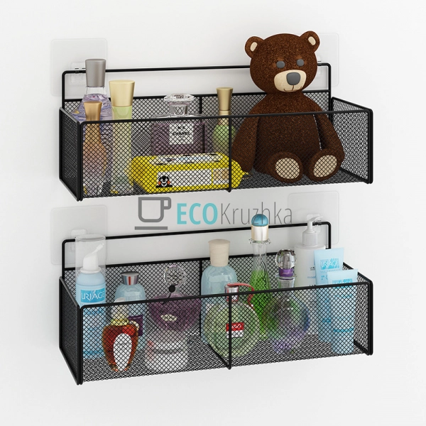 Навісна полиця металева на самоклейкій стрічці 40х15х10  ... Навісна полиця металева на самоклейкій стрічці 40х15х10  ...