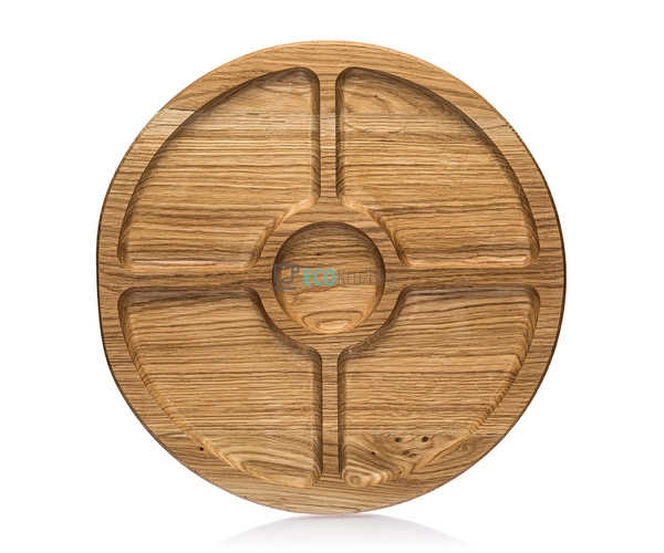 Менажниця кругла чотирьох секційна з соусника 30 см EK85 ...