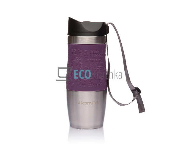 Термокружка Kamille 380 мл Фіолетовий EK4836 Термокружка Kamille 380 мл Фіолетовий EK4836