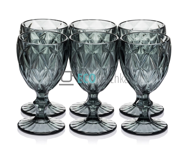 Келихи для вина з кольорового скла 6 шт Glassware 240 мл ... Келихи для вина з кольорового скла 6 шт Glassware 240 мл ...