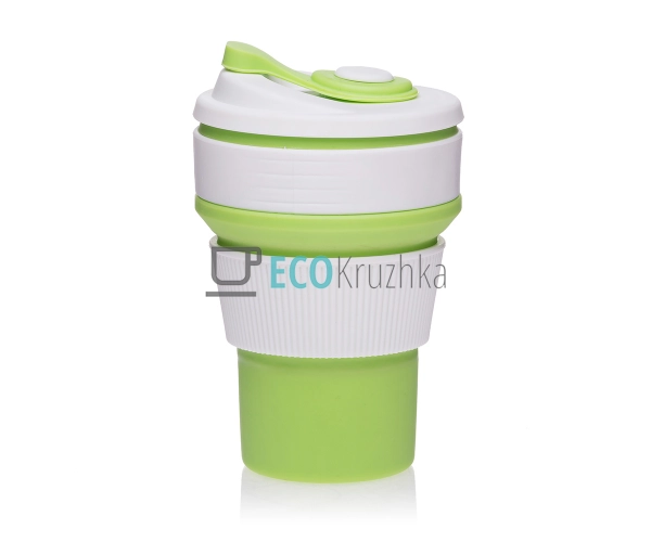 Складаний стакан силіконовий Collapsible Coffee Cup 350  ...
