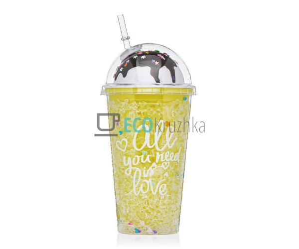 Стакан акриловий з подвійною стінкою та гідрогелевим нап ...