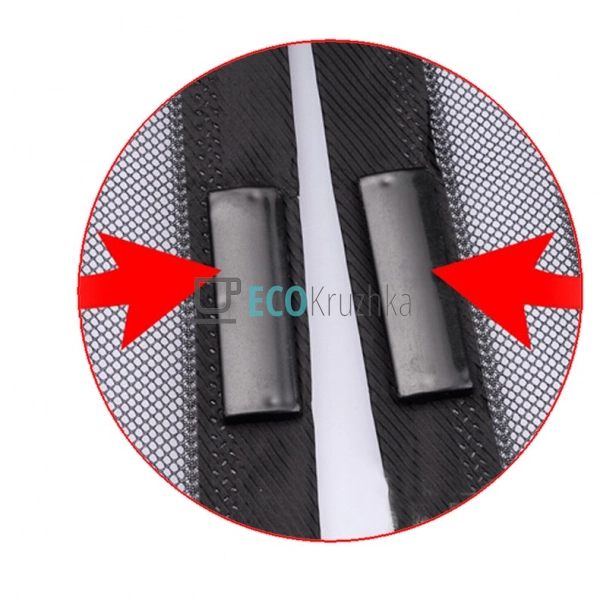 Москітна сітка на магнітах 210х100 см Бордовий 21M