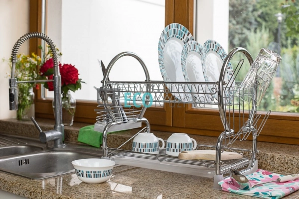 Сушка для посуду двоярусна Edenberg Хром EB-2112 Сушка для посуду двоярусна Edenberg Хром EB-2112