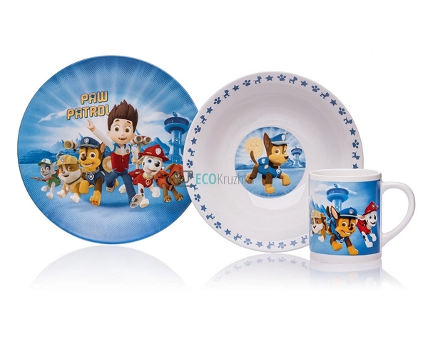 Дитяча керамічний посуд Щенячий патруль Metr + Original ... Дитяча керамічний посуд Щенячий патруль Metr + Original ...